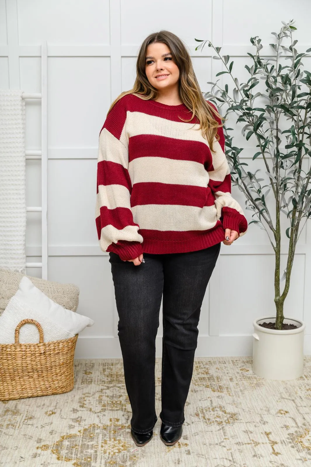 Hazel Blues® | Lucky Strike Top In Burgundy