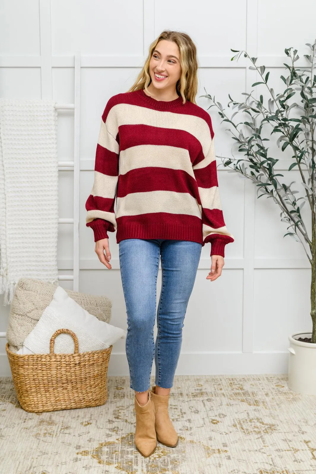 Hazel Blues® | Lucky Strike Top In Burgundy