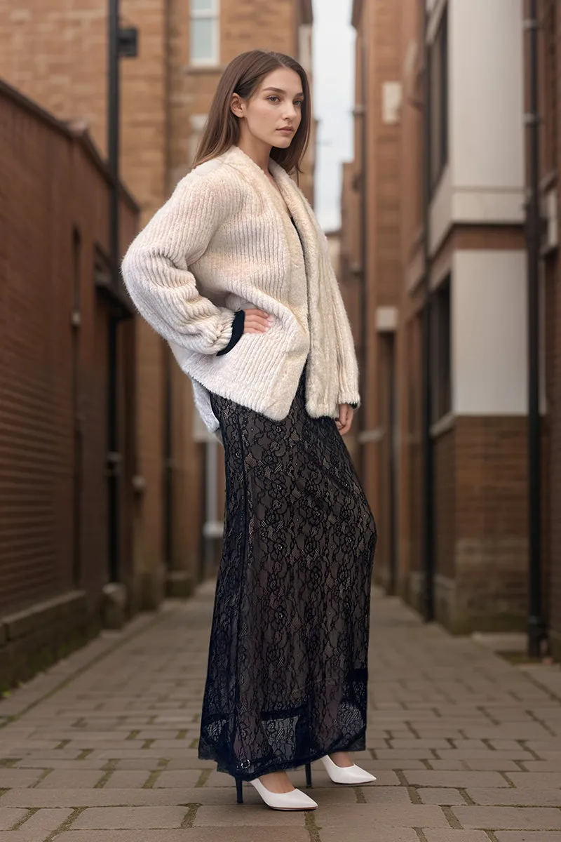 HCT003 Soft Faux Fur Coat Outerwear