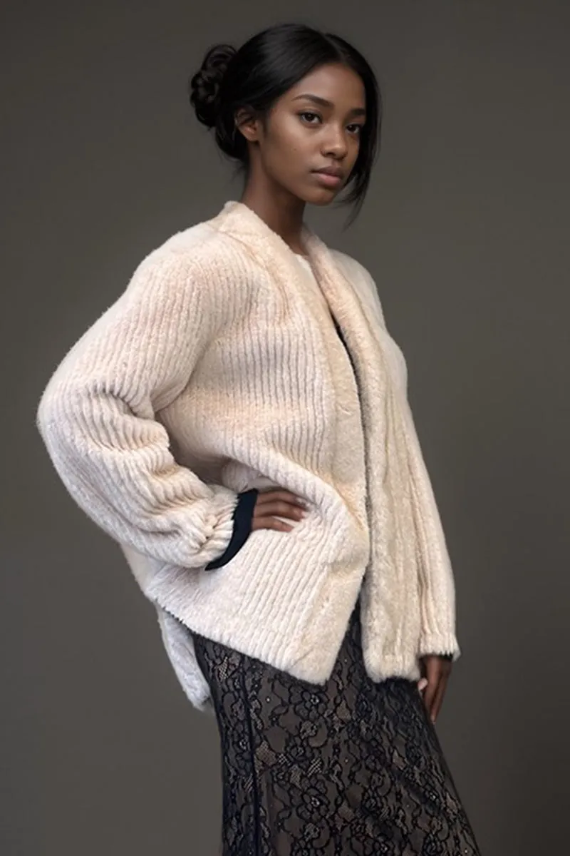 HCT003 Soft Faux Fur Coat Outerwear