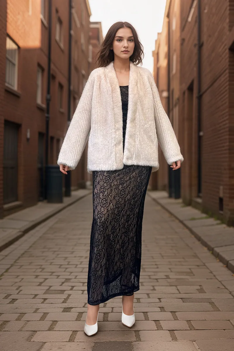 HCT003 Soft Faux Fur Coat Outerwear