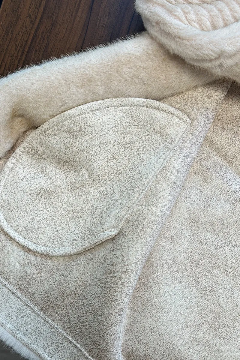 HCT003 Soft Faux Fur Coat Outerwear