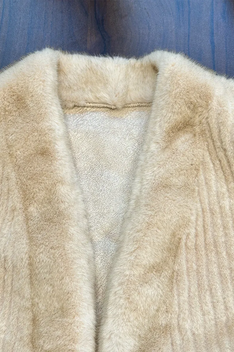 HCT003 Soft Faux Fur Coat Outerwear