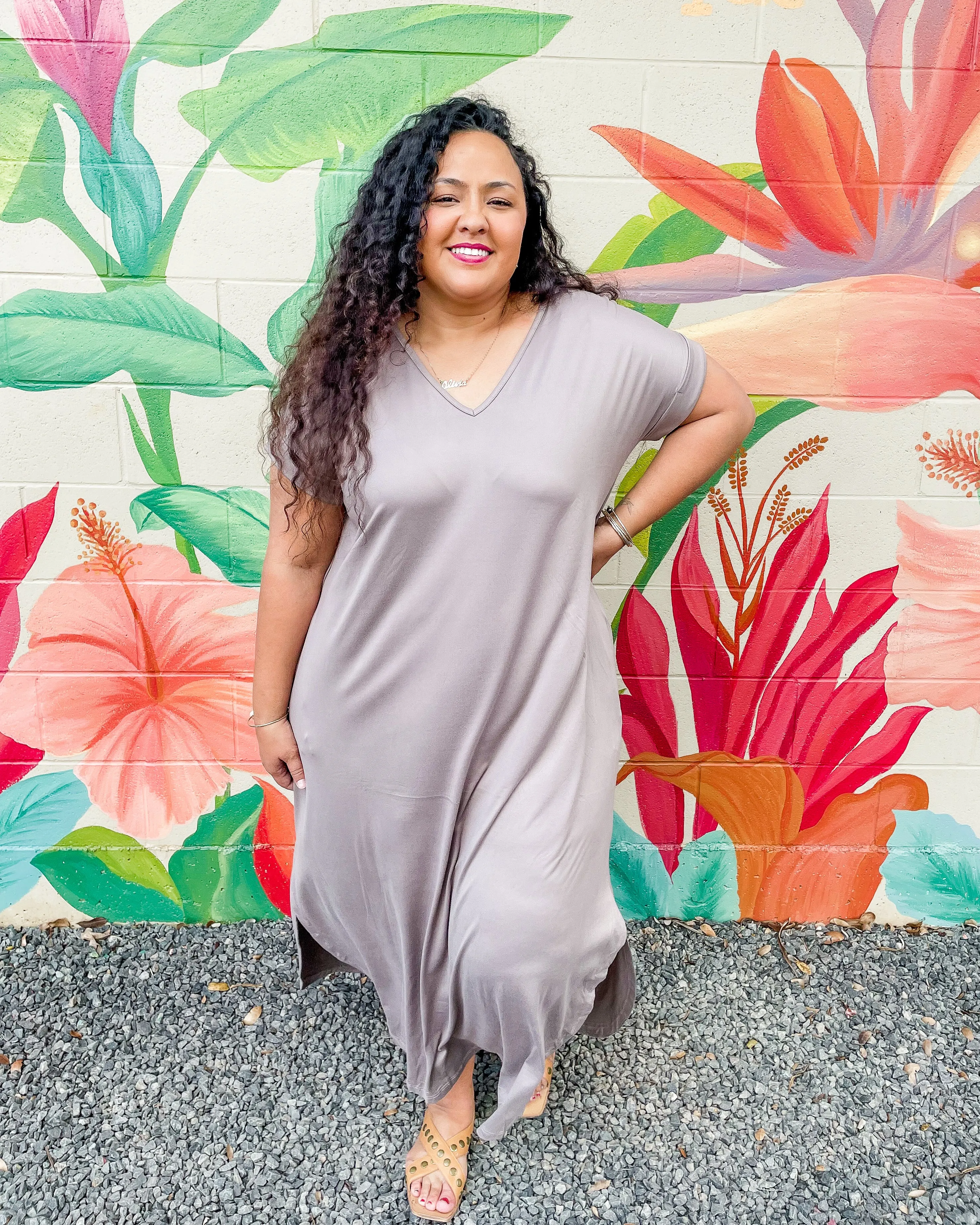 Heath Maxi Dress - Umami (2X)