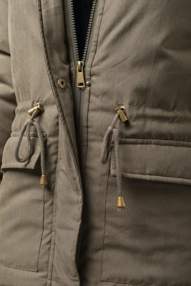 Hooded Parka Jacket Green