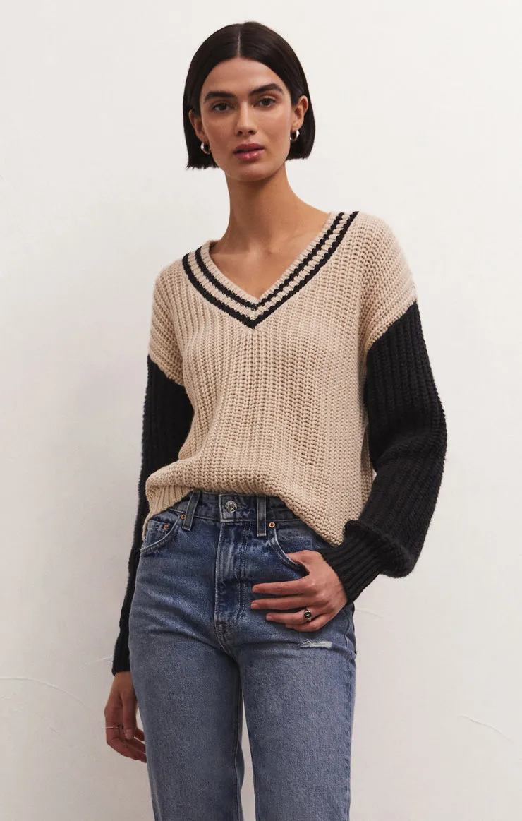 HUNTER VARSITY V-NECK SWEATER