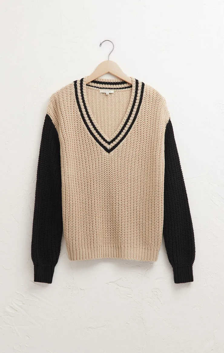 HUNTER VARSITY V-NECK SWEATER