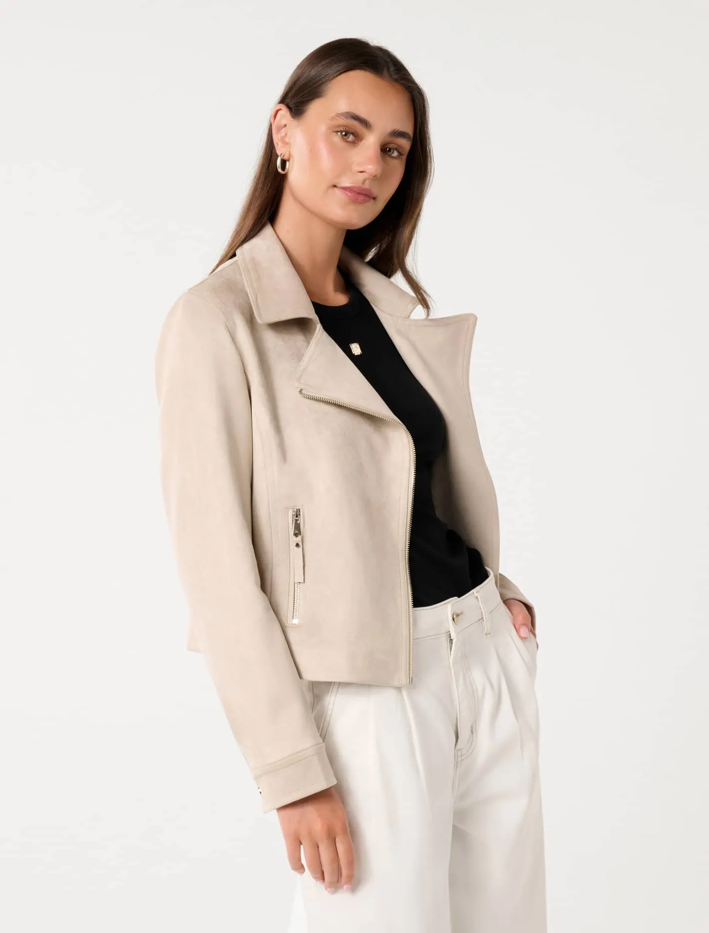 Indie Suede Biker Jacket