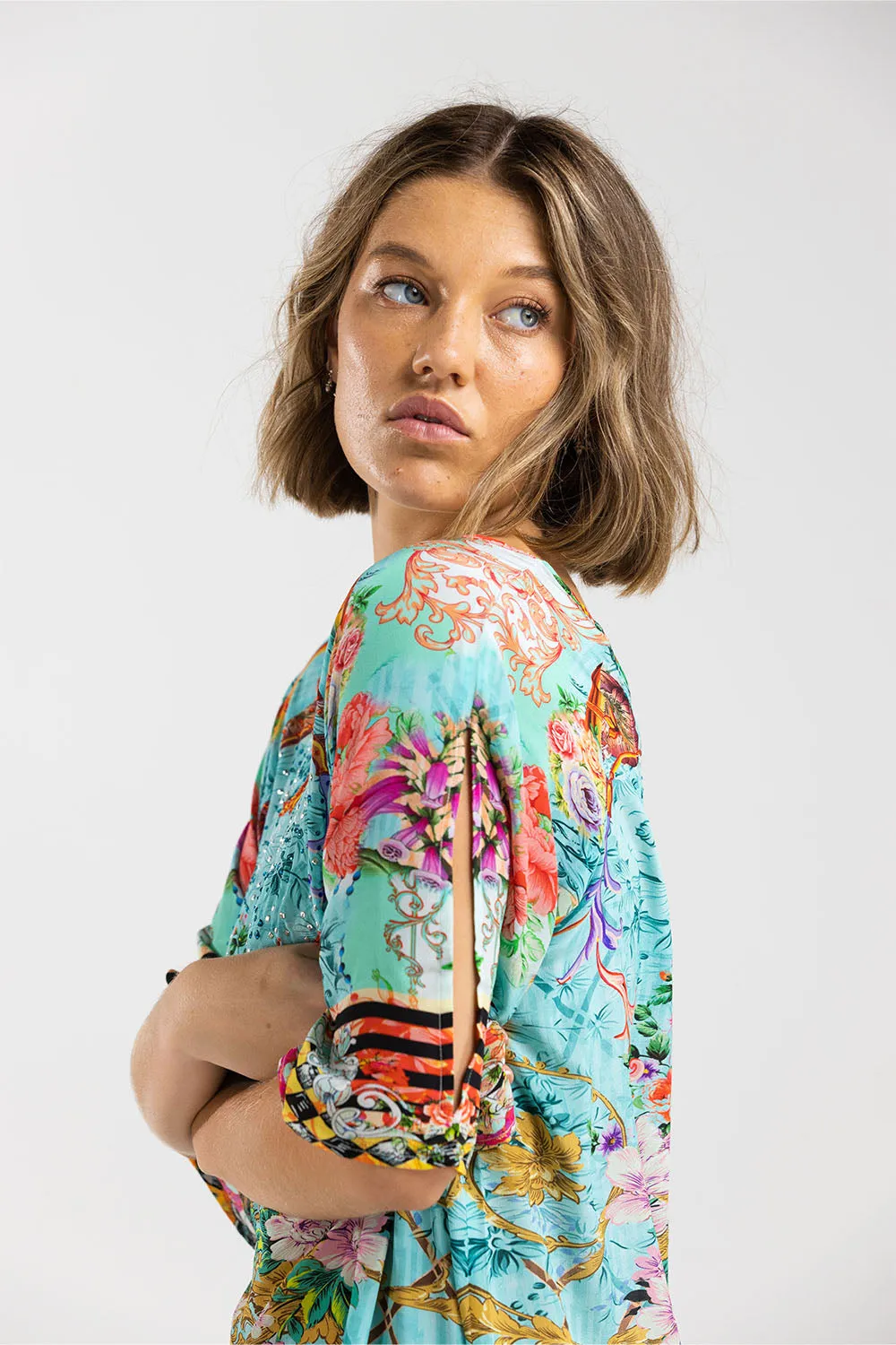 Inoa Slit Sleeve Dress Palermo I22s13