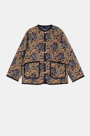 Jacquard Cornard Jacket Navy Goberline