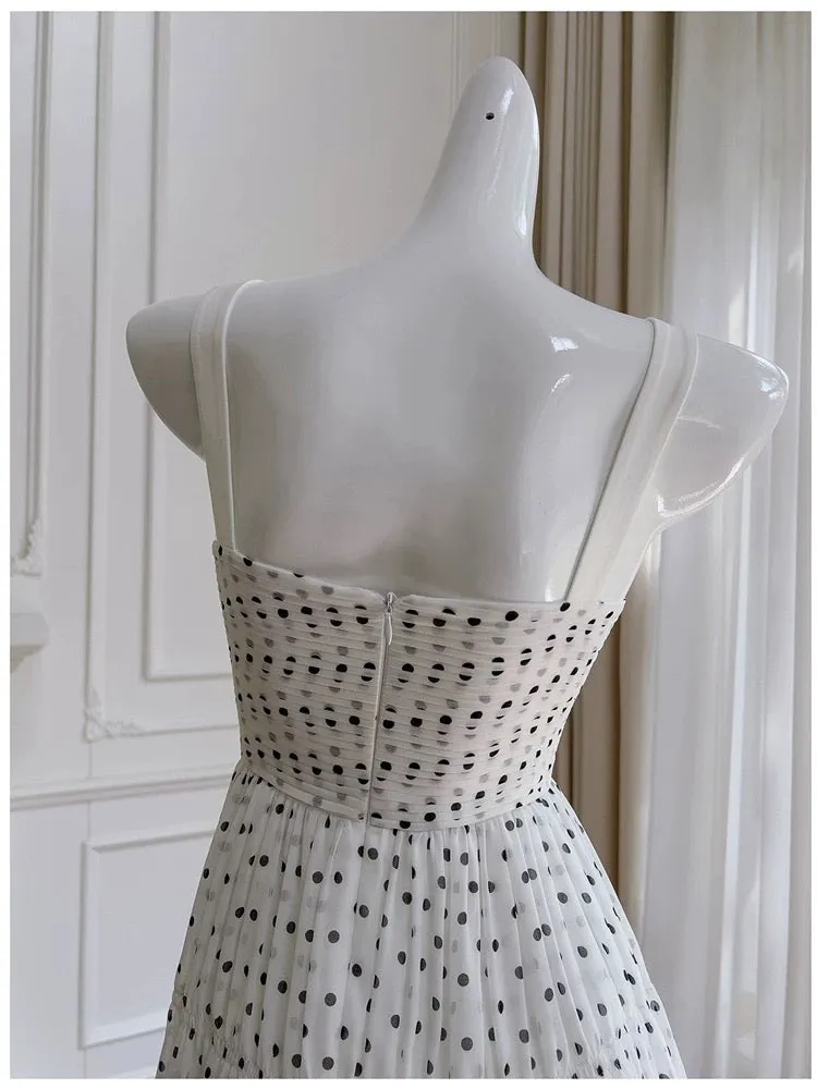 JazzHer Simple A line Spaghetti Straps Chiffon Short Homecoming Dresses Birthday Outfit (PRE-ORDER)