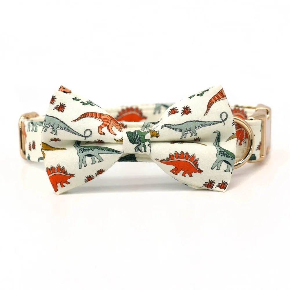 Jurassic World Personalized Bow Collars And Leash Sets