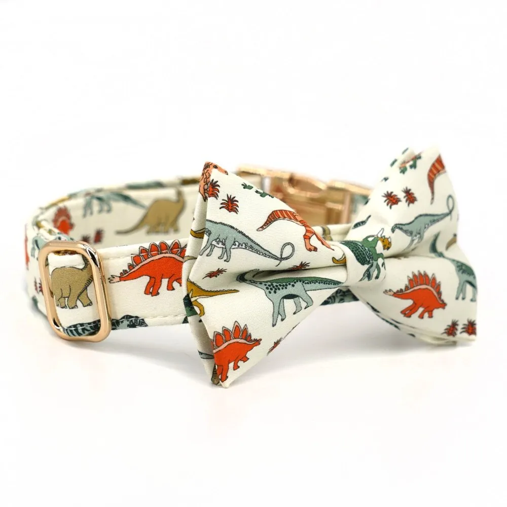 Jurassic World Personalized Bow Collars And Leash Sets