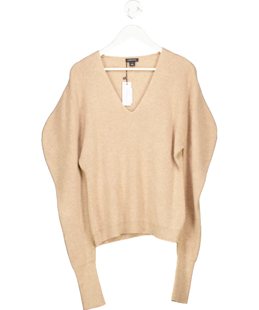 Karen Millen Knitted Beige Sweater UK M