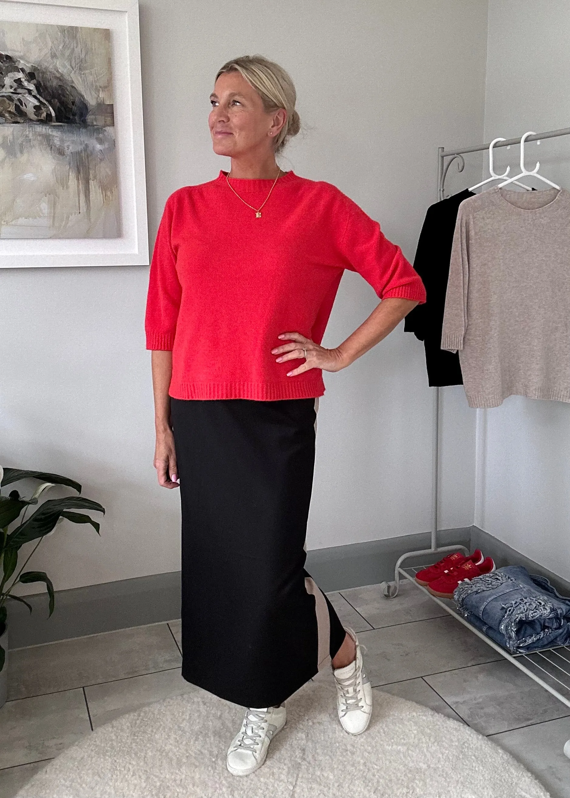 Khaki Half Sleeve Jumper