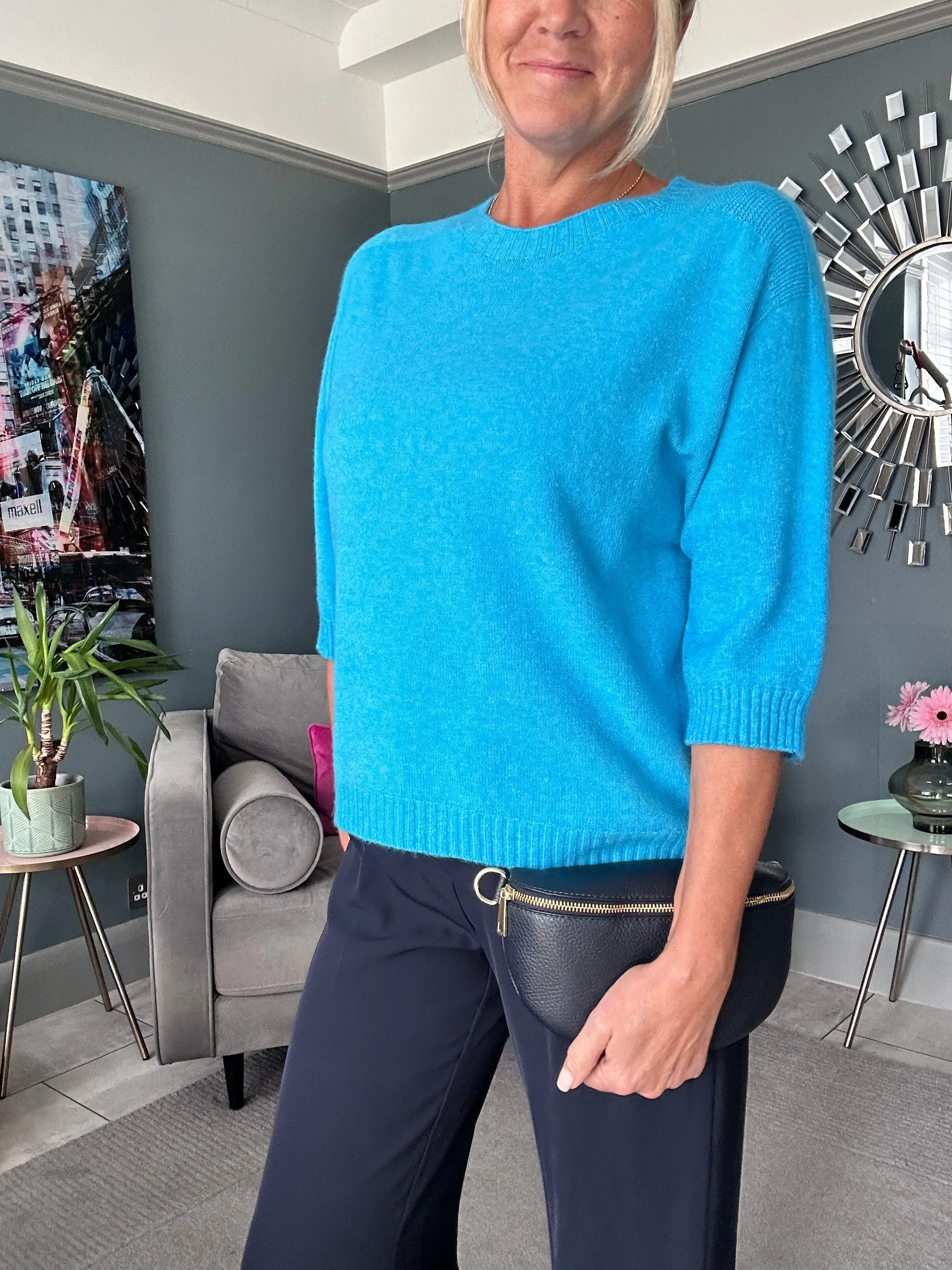 Khaki Half Sleeve Jumper