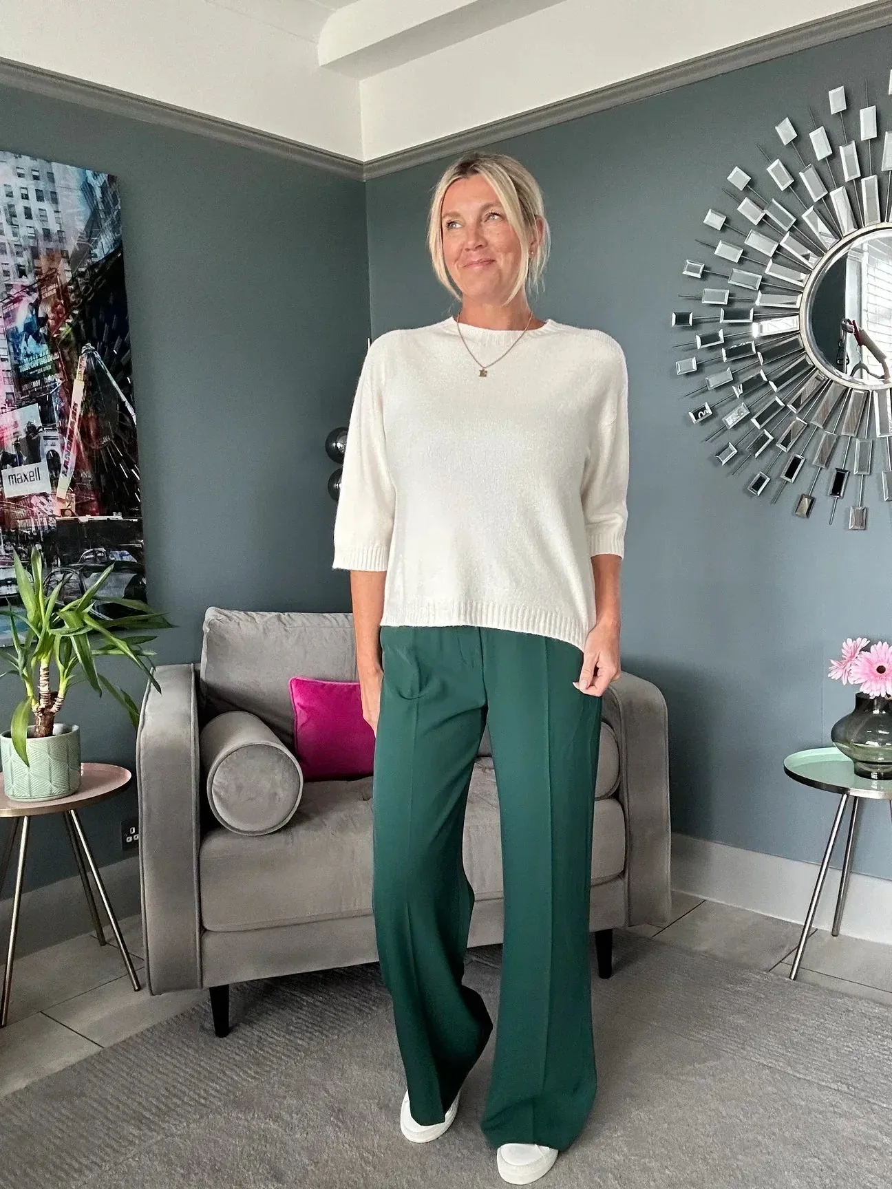Khaki Half Sleeve Jumper