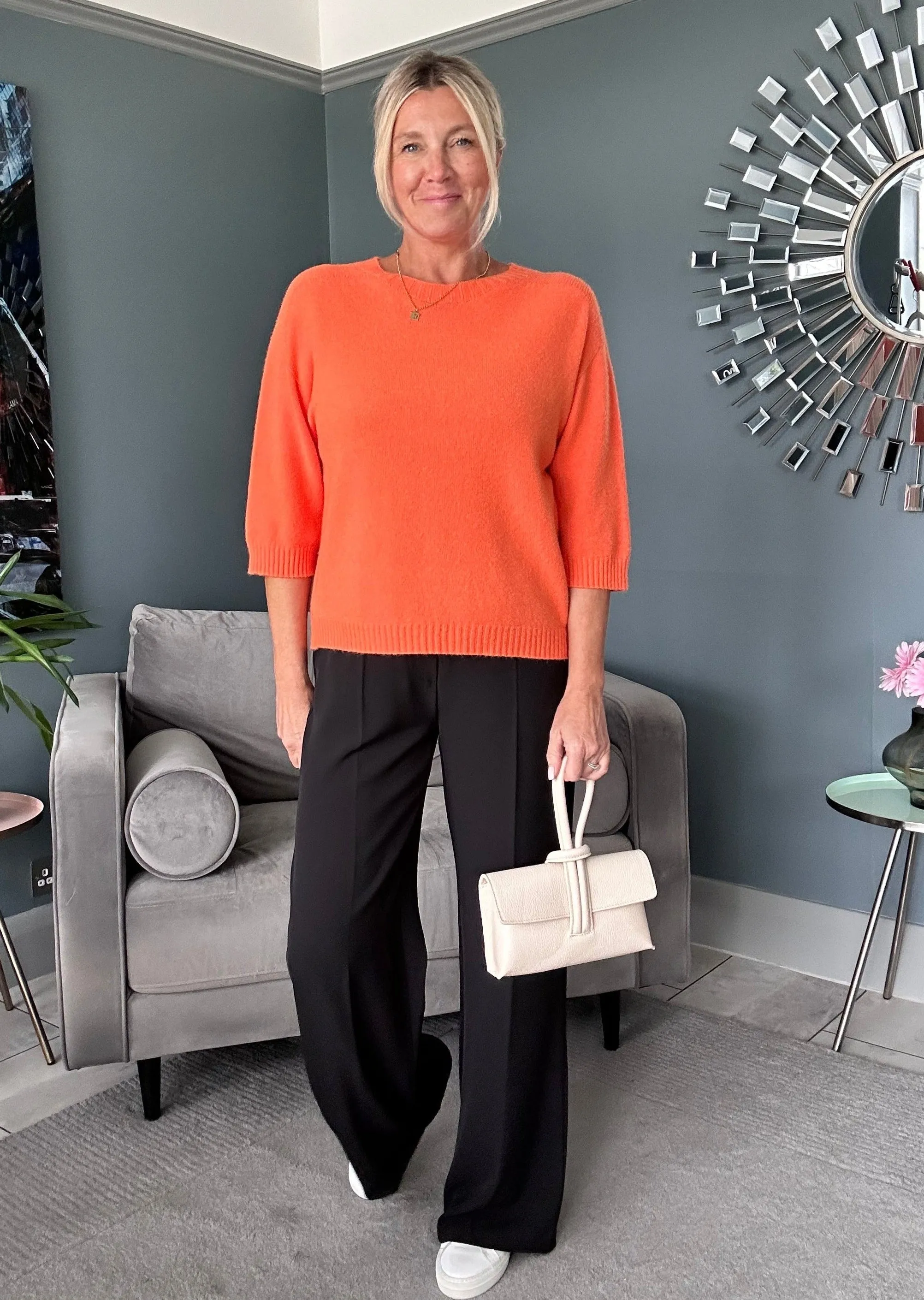 Khaki Half Sleeve Jumper