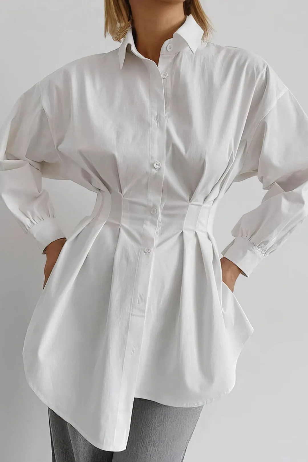 Kira - Chic and Versatile Woman's Long Sleeve Shirt