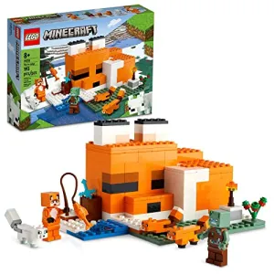 LEGO Minecraft The Fox Lodge 21178 Building Toy Set for Kids, Boys, and Girls Ages 8  (193 Pieces)