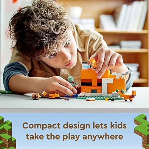 LEGO Minecraft The Fox Lodge 21178 Building Toy Set for Kids, Boys, and Girls Ages 8  (193 Pieces)