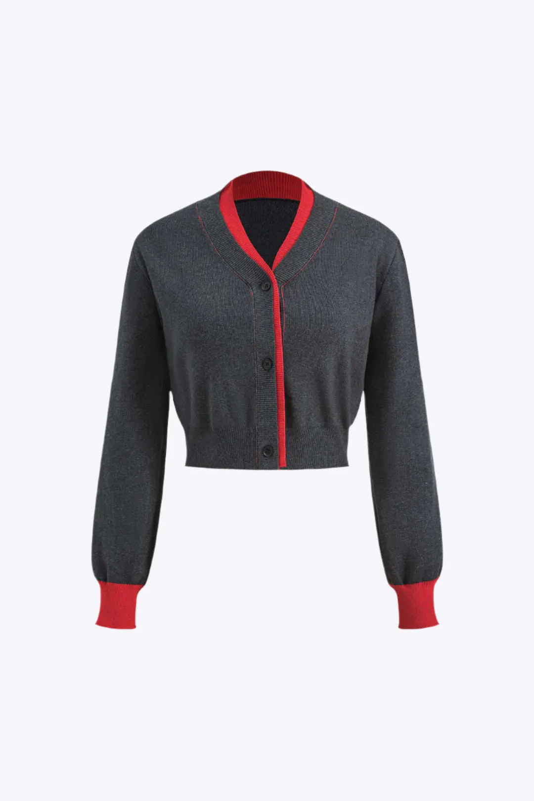 Libby - Chic Patchwork Pattern Woman's Long Sleeve Shirt