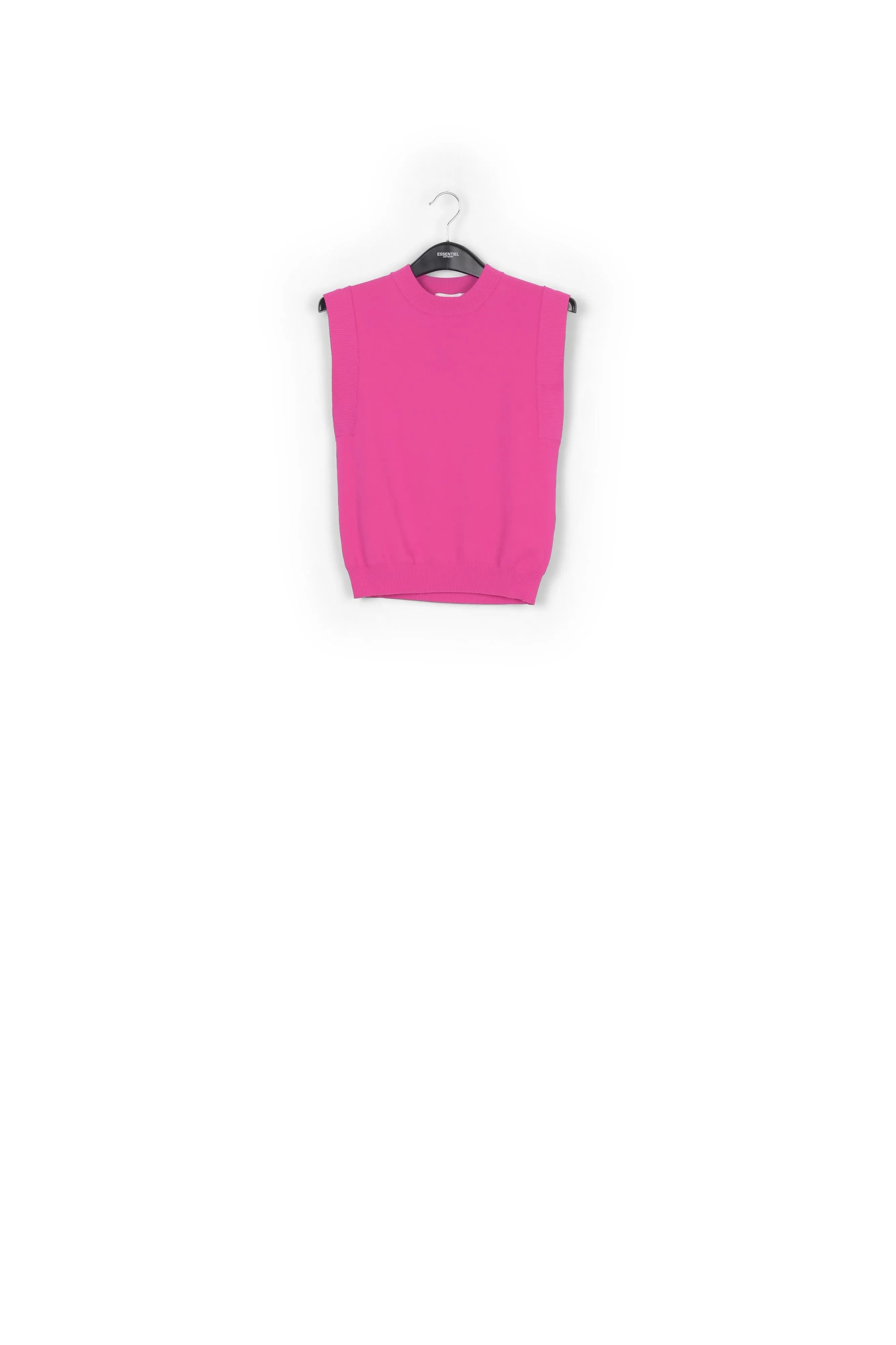 Lilac sleeveless knitted top