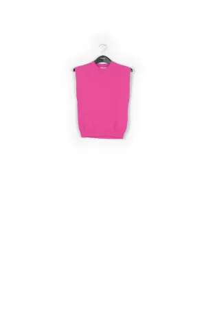 Lilac sleeveless knitted top