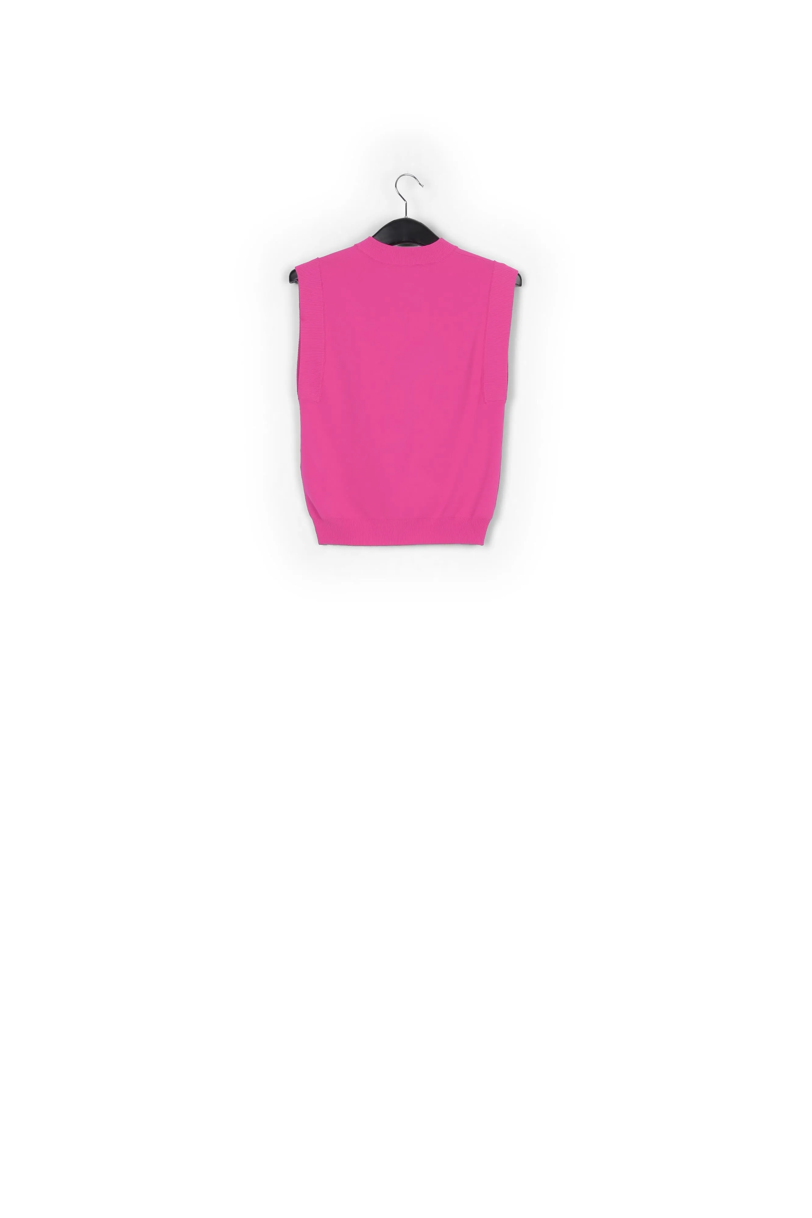 Lilac sleeveless knitted top