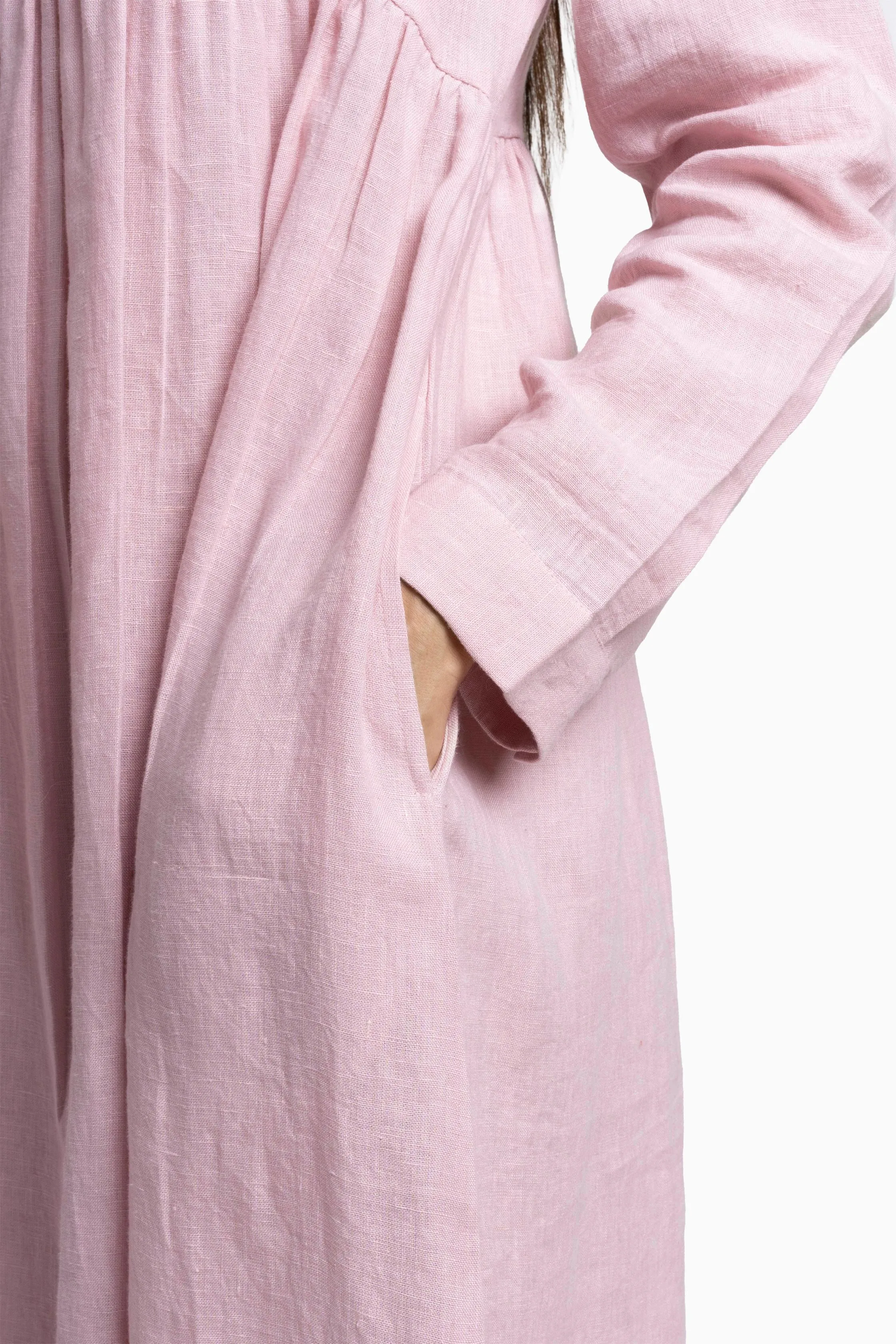 Linen Harbor Maxi Dress-Misty Lilac