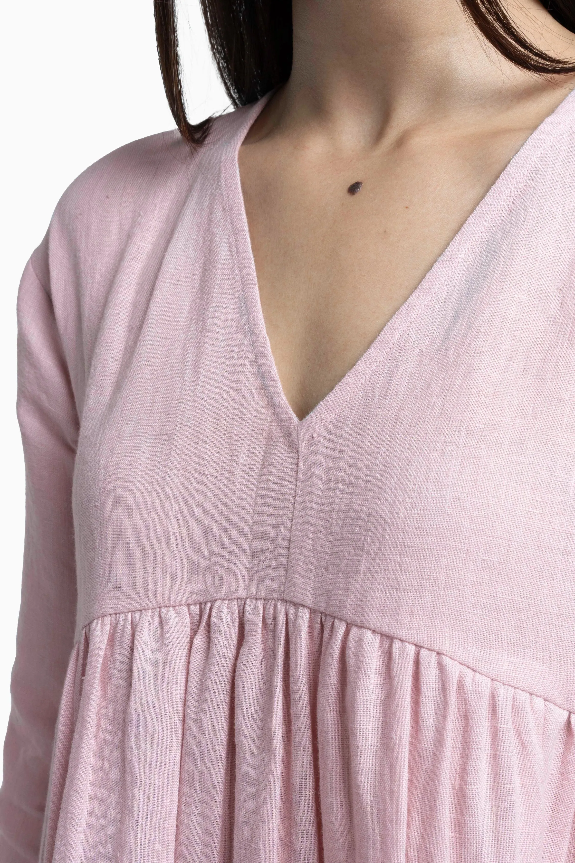 Linen Harbor Maxi Dress-Misty Lilac