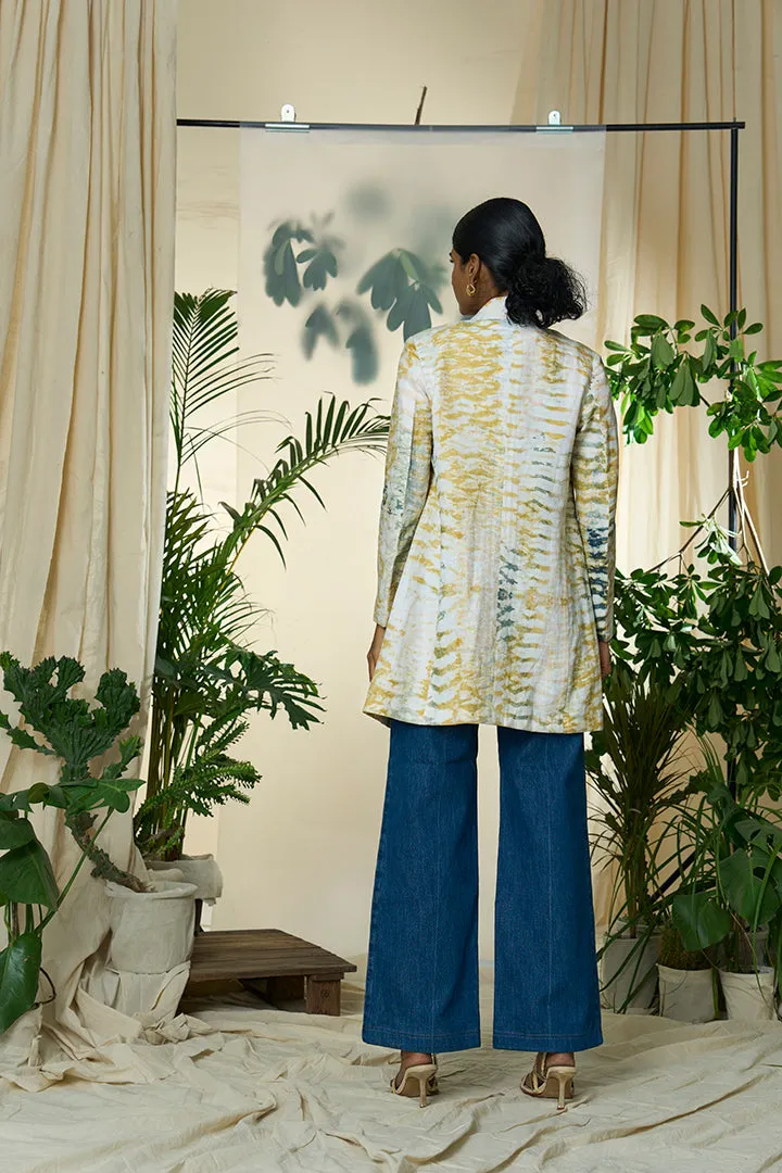 Liquid Sunshine Hemp Cotton Notch Collar Blazer