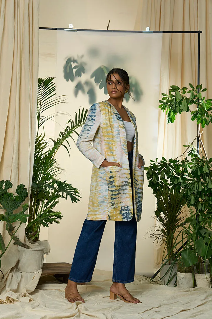 Liquid Sunshine Hemp Cotton Tux Collar Blazer