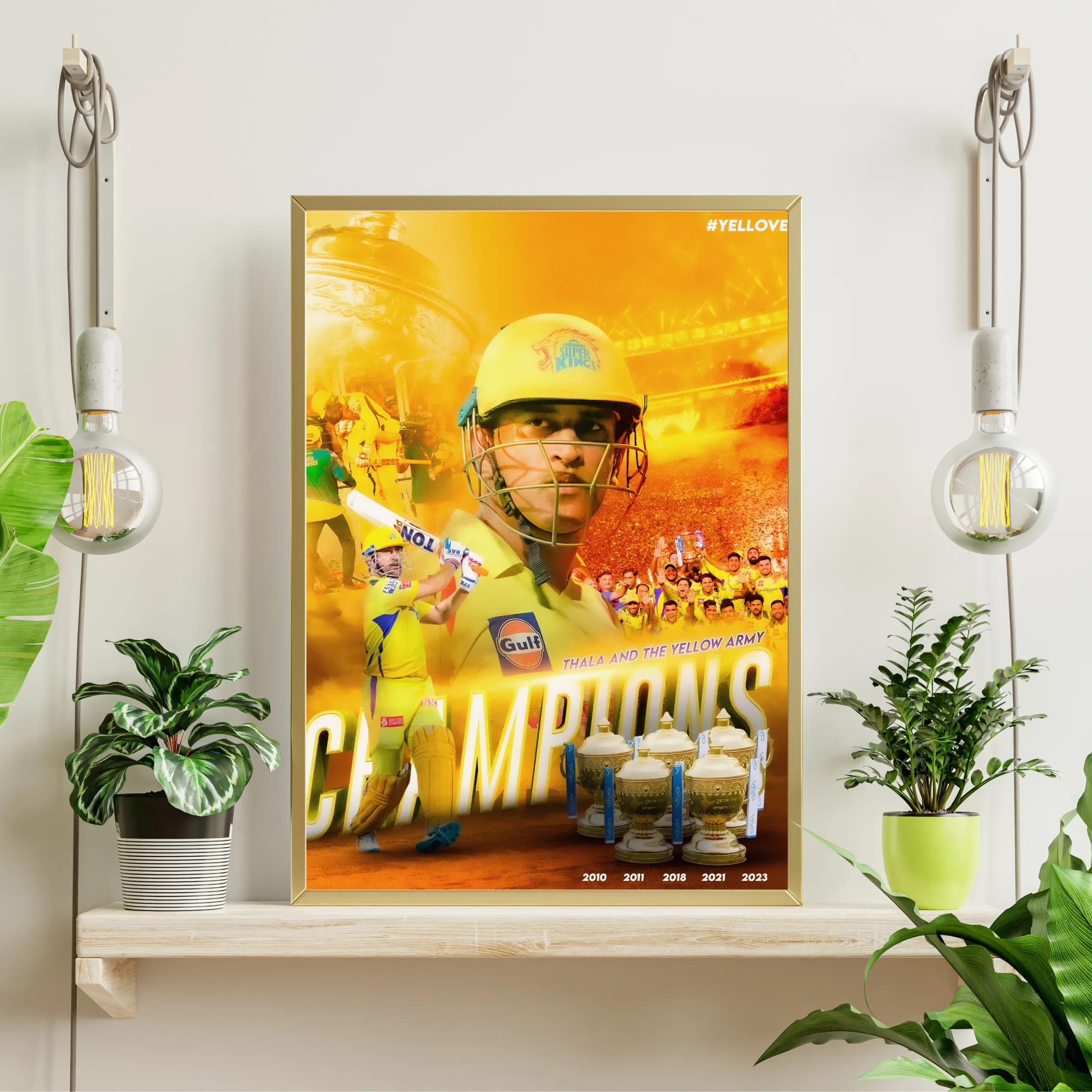 M S Dhoni - Thala & his Yellow Brigrade #YELLOVE