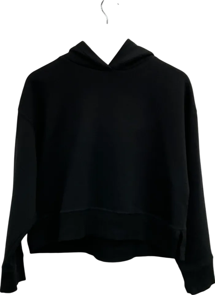 M&S Black Zip Through Knitted Sweater UK S