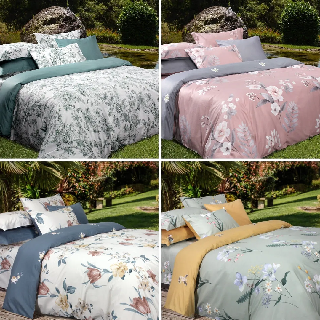 Marie Claire Lumine 100% Combed Cotton 1000TC Fitted Sheet/Bed Set - Gabrielle
