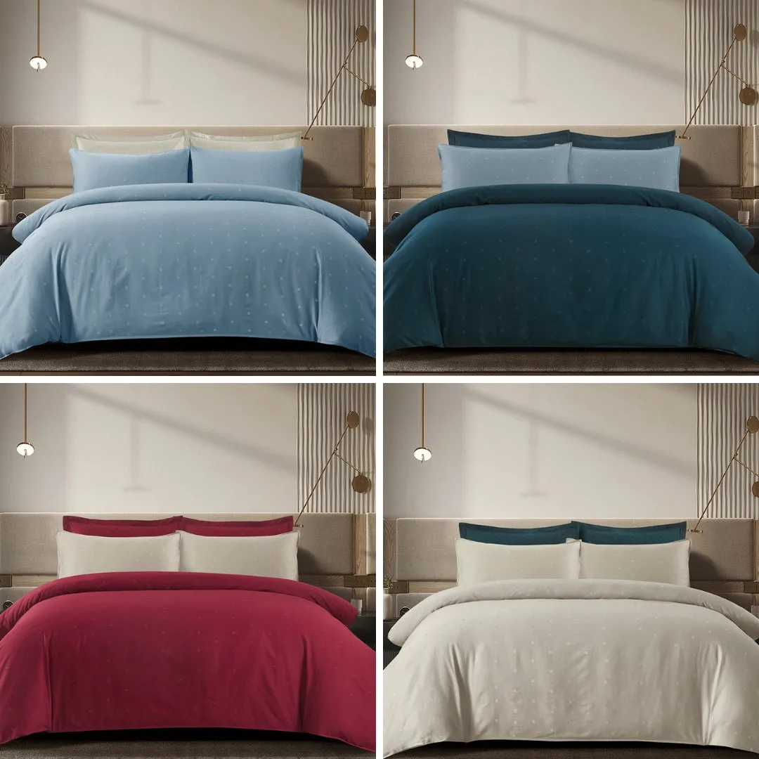 Marie Claire MORPHEUS Dobby 100% Combed Cotton 1000TC Fitted Sheet/Bed Set - Providence