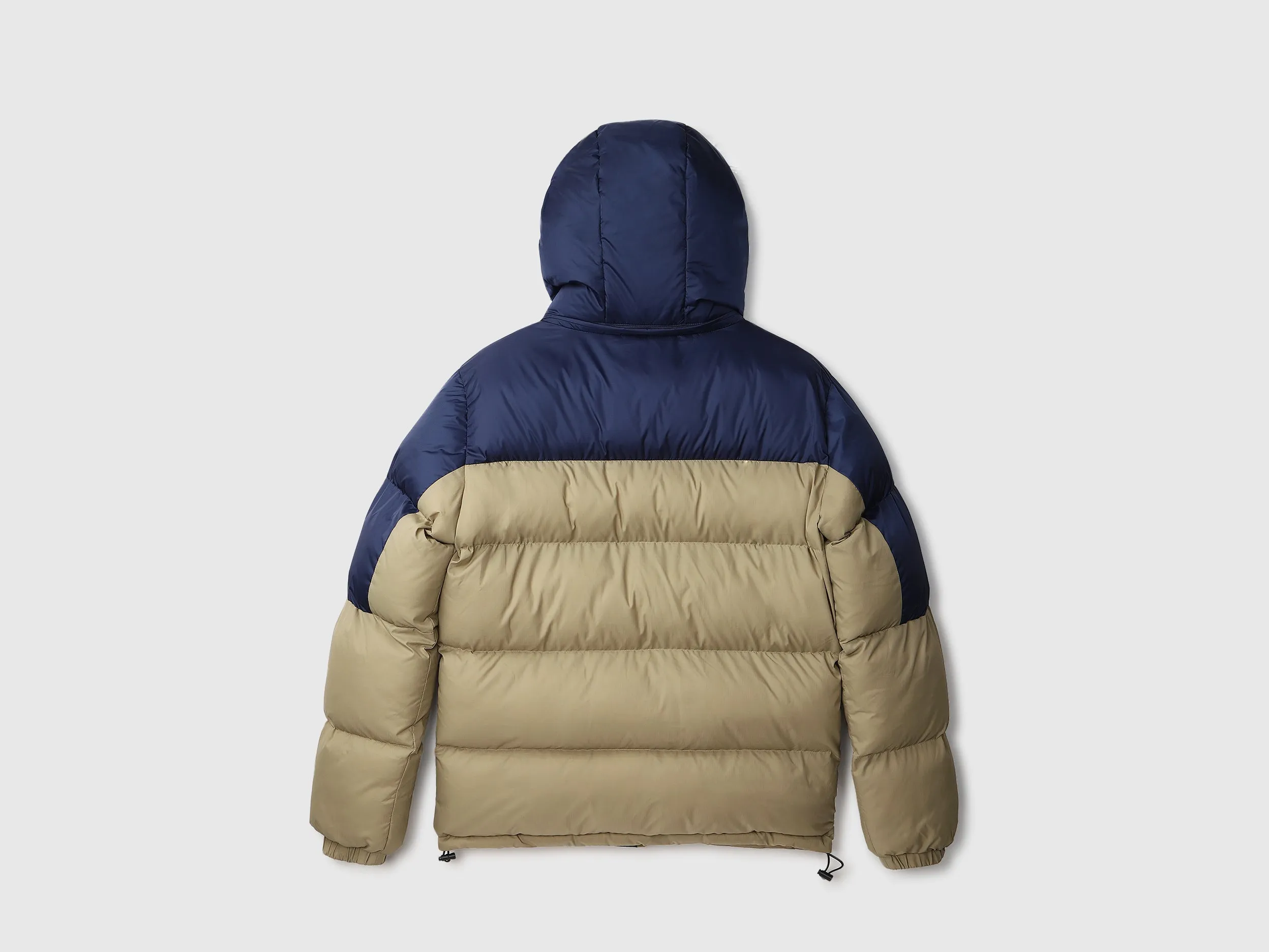 Men Colorblocked Hooded Jacket