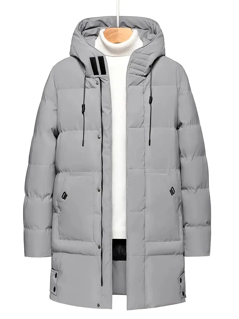 Men's Alex Padded Winter Jacket with Hood and Zip