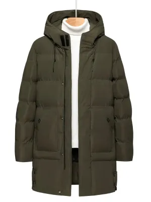 Men's Alex Padded Winter Jacket with Hood and Zip