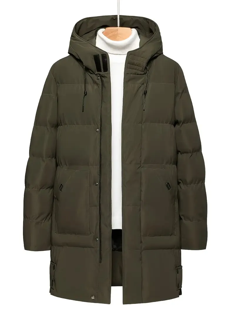 Men's Alex Padded Winter Jacket with Hood and Zip