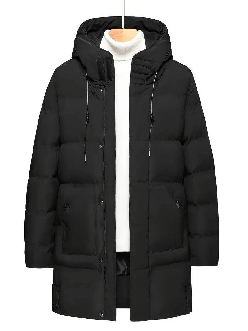 Men's Alex Padded Winter Jacket with Hood and Zip