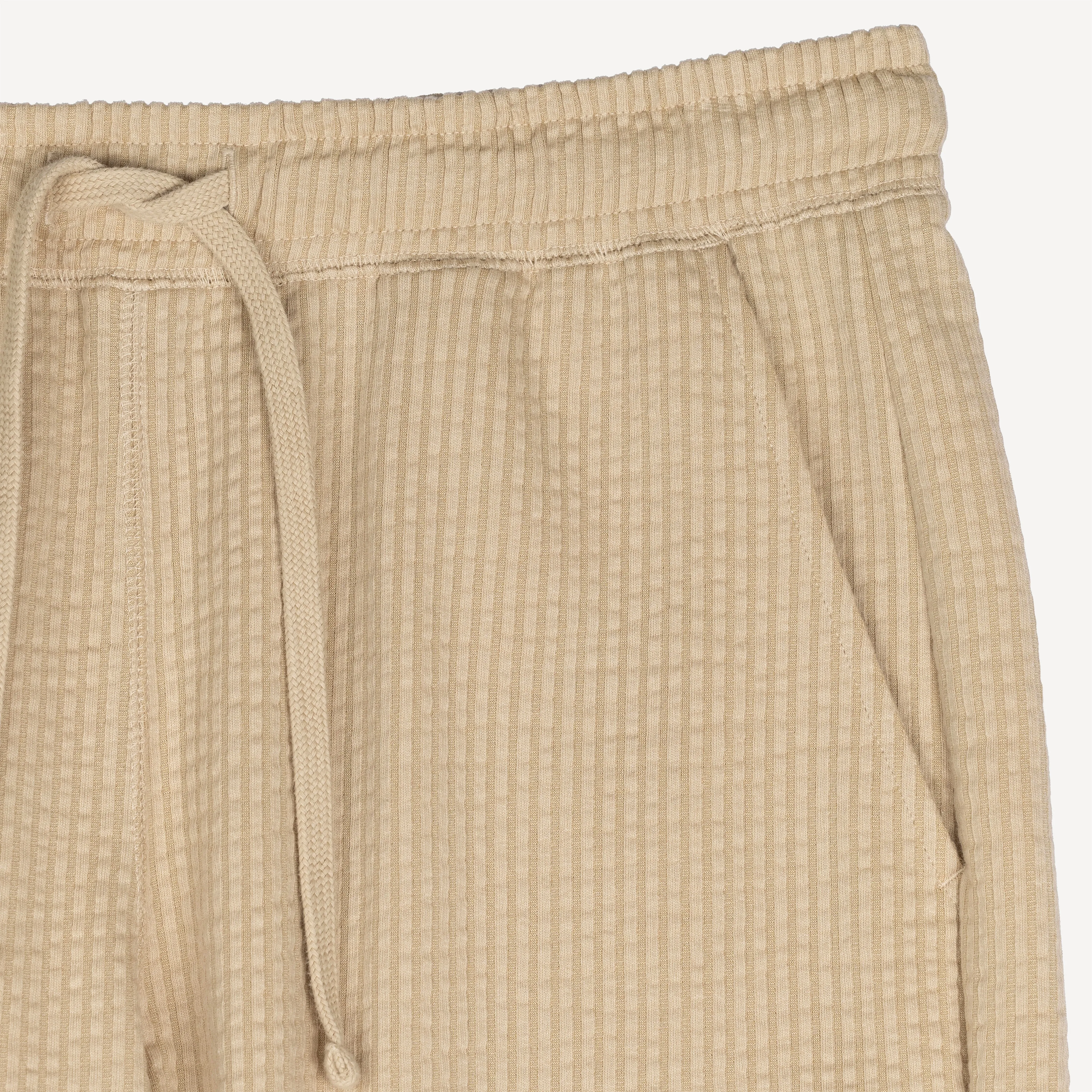 Mens Cool Knit Seersucker Shorts - Pale Khaki
