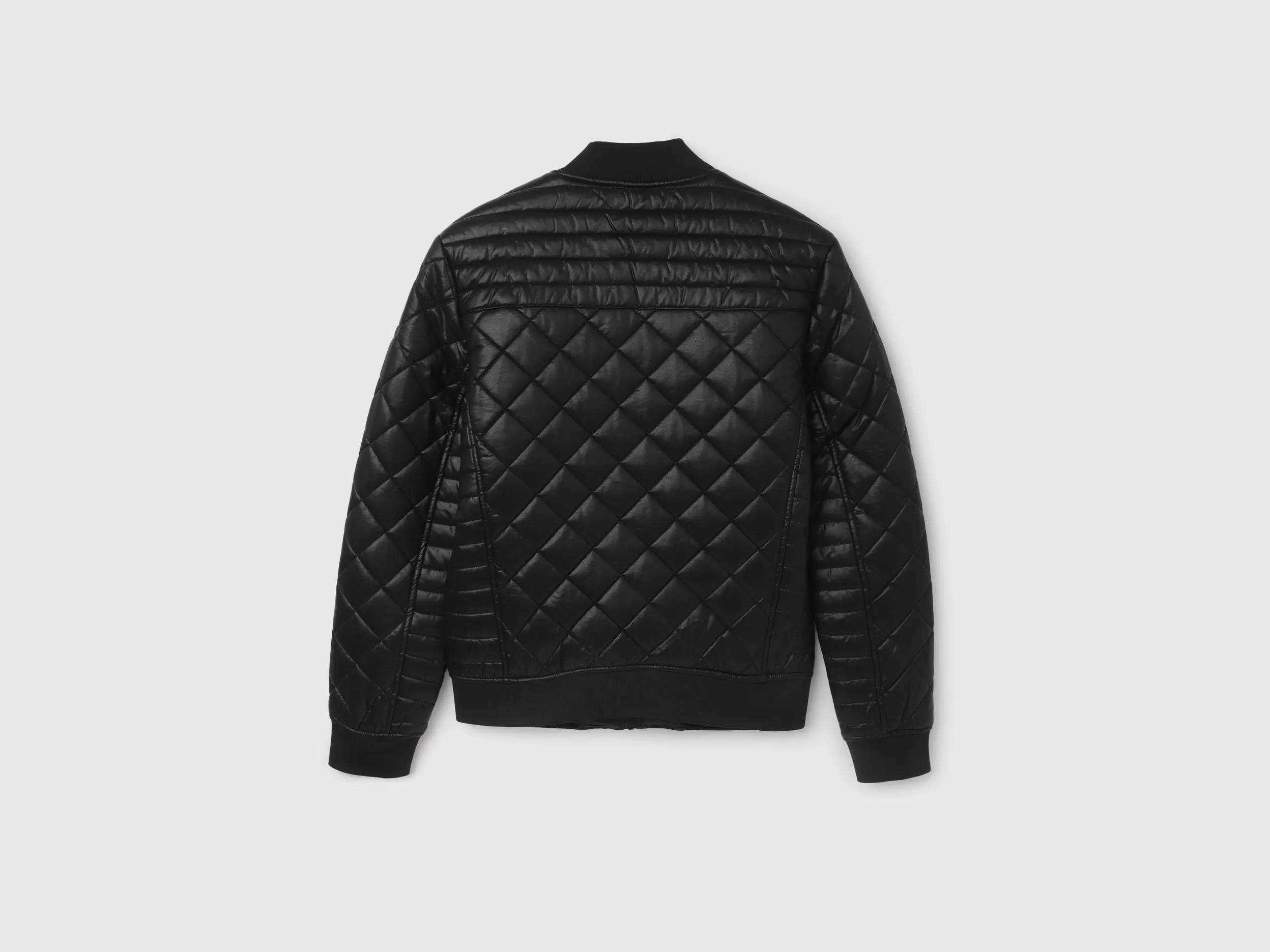 Men's Regular Fit Baseball Collar Quilted Jacket
