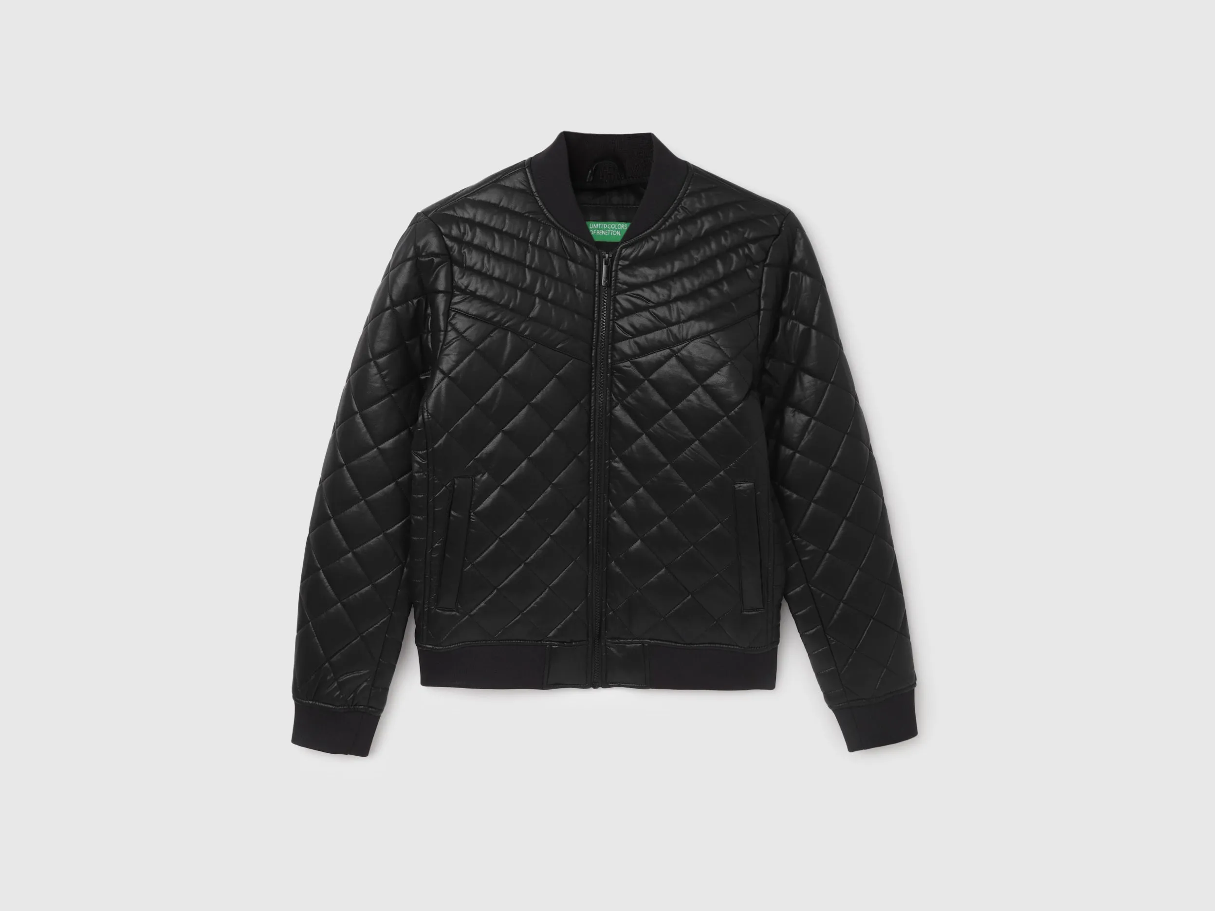 Men's Regular Fit Baseball Collar Quilted Jacket