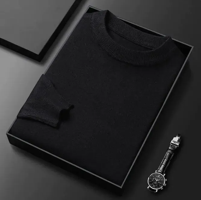 Men's Round Neck Long Sleeve Knitted Sweaters