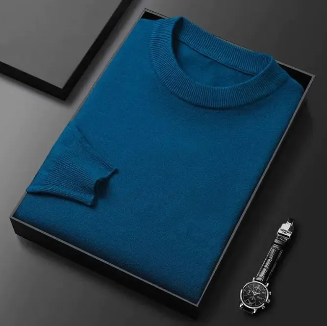 Men's Round Neck Long Sleeve Knitted Sweaters