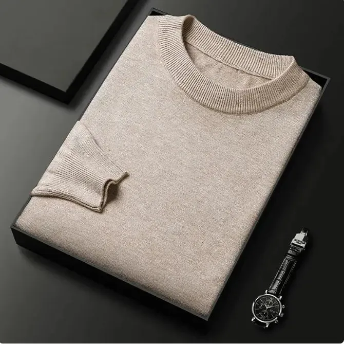 Men's Round Neck Long Sleeve Knitted Sweaters