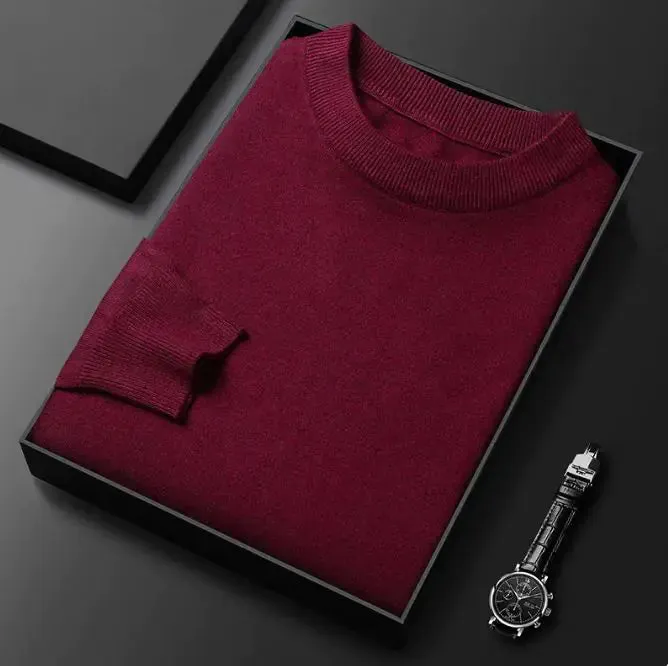 Men's Round Neck Long Sleeve Knitted Sweaters