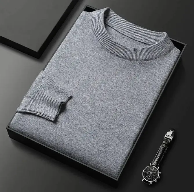 Men's Round Neck Long Sleeve Knitted Sweaters